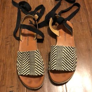 Lucky brand lace up sandals